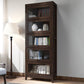 Wood Barrister Bookcase Contemporary Vertical Book Shelf with Doors Clearhalo 'Bookcases' 'furn' 'furn_bookcases' 'Furniture' 'furniture_bookcases' 'kitchen' 'kitchen_bookcases' 'Living Room Furniture' 'Office Furniture' 1200x1200_f1b592d3-d8c8-4b2b-b213-18b62f3f9425