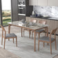 Rectangle Stone Table Modern Standard Height Dining Table with 4 Legs