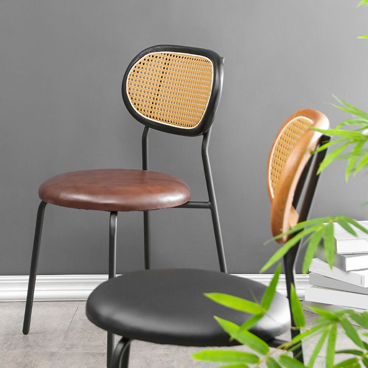 Contemporary Style Metal Chair Set Kitchen Dining Room Open Back Side Chairs Clearhalo ' kitchen&dining_furn' 'Dining Chairs' 'Dining Tables & Seating' 'dining_chair' 'furn' 'furn_dining_chair' 'Furniture' 'furniture_dining_chair' 'Kitchen & Dining Furniture' 'kitchen' 1200x1200_f1ba4416-3962-4da0-9ada-7c99f14051f4
