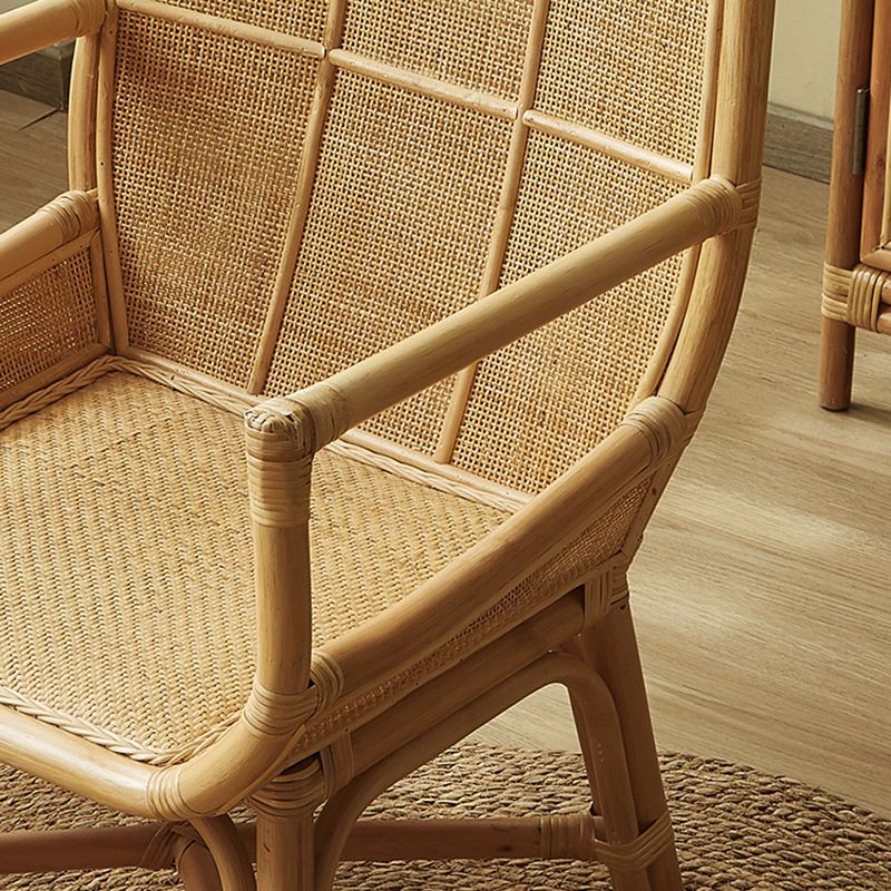 Solid Wood Lounge Chair Woven Back Side Chair for Living Room Clearhalo 'Accent Chairs' 'accent_chairs' 'Chairs & Seating' 'furn' 'furn_accent_chairs' 'Furniture' 'Living Room Furniture' 1200x1200_f1bc614a-723f-411b-a2bd-28e1d3e7ee68
