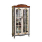 Industrial Accent Cabinet Solid Wood Storage Cabinet with Glass Doors Clearhalo 'Cabinets & Chests' 'cabinets_chests' 'furn' 'furn_cabinets_chests' 'Furniture' 'Living Room Furniture' 1200x1200_f1bcbba5-f1f3-4c64-bcfe-016ae01b0409