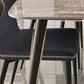 Industrial Grey Table for Restaurant Rectangle Dining Table with Metal 4 Legs Clearhalo 'Dining Tables & Seating' 'Dining Tables' 'dining_table' 'furn' 'furn_dining_table' 'Furniture' 'furniture_dining_table' 'Kitchen & Dining Furniture' 'kitchen' 'kitchen_dining_table' 1200x1200_f1bccfab-6a38-4bc0-98e3-4f1452e0b8dc