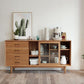 Wooden Storage Sideboard Modern Home Sideboard with Drawers and Sliding Door Clearhalo 'buffet_sideboard' 'Buffets & Sideboards' 'furn' 'furn_buffet_sideboard' 'Furniture' 'Kitchen & Dining Furniture' 1200x1200_f1c005e1-b63f-42f6-ac83-4588fea477f1