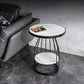 Table d'appoint à cadre moderne table de canapé rond avec rangement