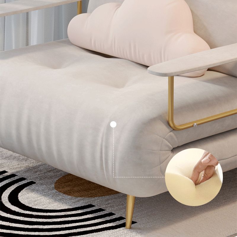 Fabric Upholstered Futon Chair Tufted Twin Futon Sleeper Sofa Clearhalo 'furn' 'furn_futons' 'Furniture' 'Futons & Daybeds' 'Futons' 'Living Room Furniture' 1200x1200_f1c394d2-2705-4bd1-b594-bcec948595f3