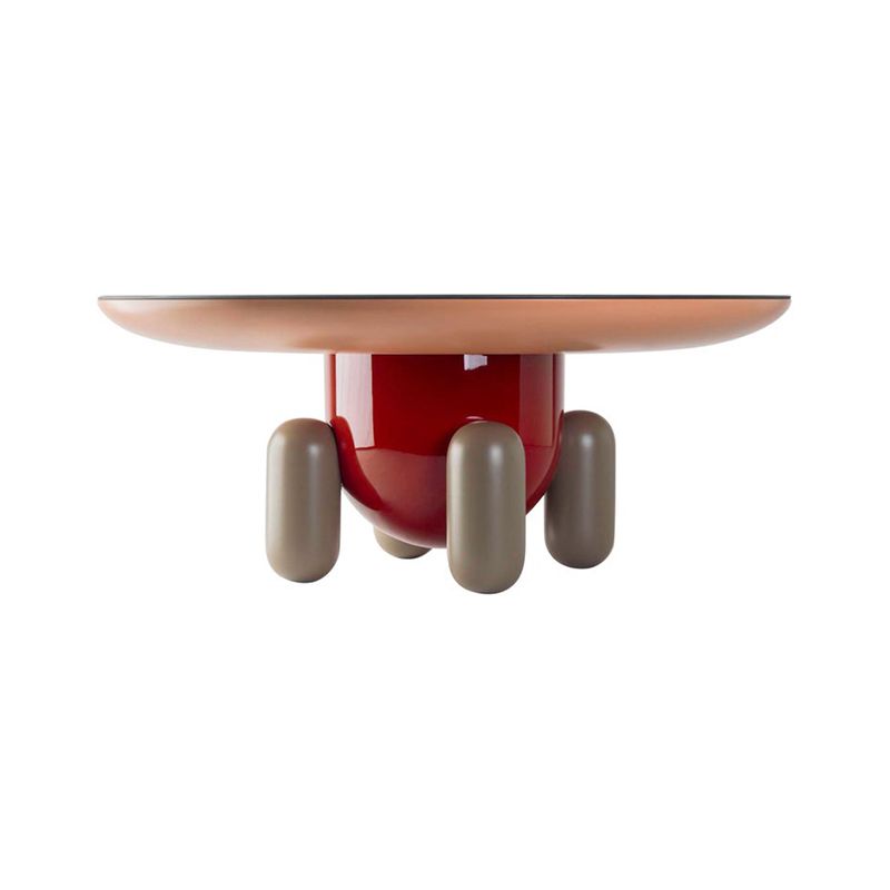 Scandinavian Round Coffee Table Abstract Base Cocktail Table Clearhalo 'Coffee & Accent Tables' 'Coffee Tables' 'coffee_tables' 'furn' 'furn_coffee_tables' 'Furniture' 'Living Room Furniture' 1200x1200_f1c45673-f6df-4b16-add7-fd9f0ecc2560