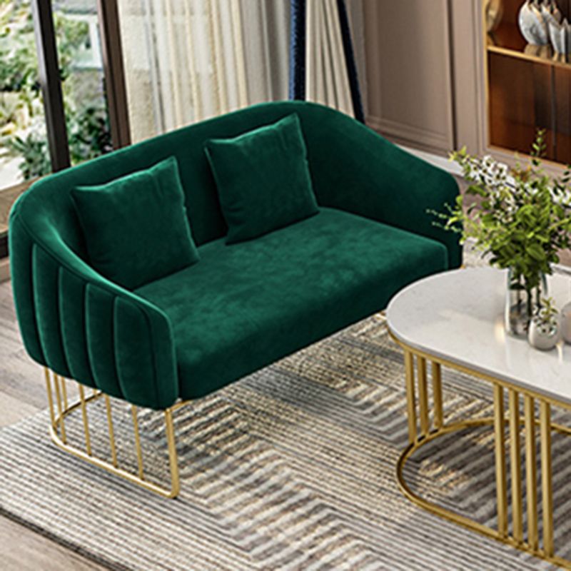 25,59 "W x 29.52" H divano a smoking in velluto divano contemporaneo divano con schiena stretta
