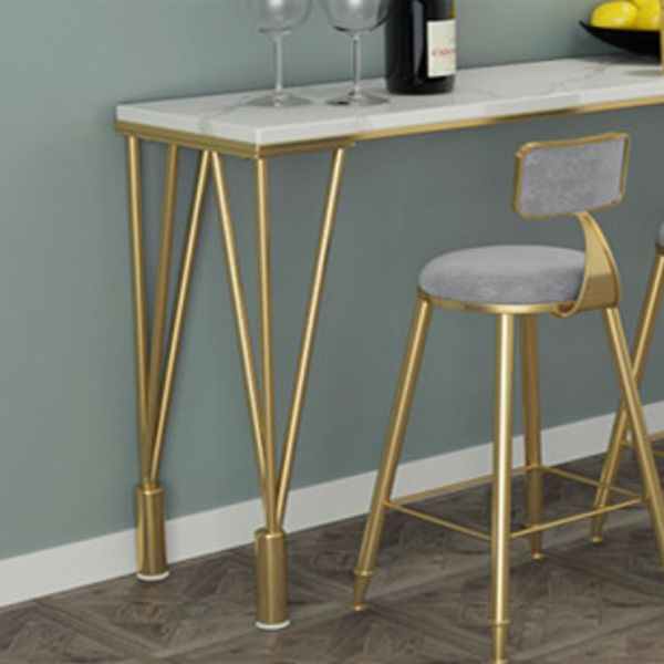 Nordic Bar Table 42-inch Height Metal Base Bistro Table for Kitchen Clearhalo 'Bar Furniture' 'Bar Tables' 'bar_tables' 'furn' 'furn_bar_tables' 'Furniture' 'furniture_bar_tables' 'Kitchen & Dining Furniture' 1200x1200_f1c4fbbf-d6bd-47a5-8a38-f2e7a0c88554