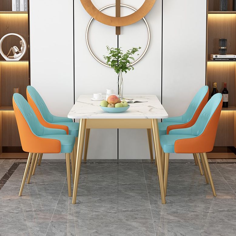 Sintered Stone Dining Table Traditional Luxury Rectangle Table for Home Clearhalo 'Dining Tables & Seating' 'Dining Tables' 'dining_table' 'furn' 'furn_dining_table' 'Furniture' 'Kitchen & Dining Furniture' 1200x1200_f1c574d7-76cb-462b-abbe-5ebc8b1ad14f