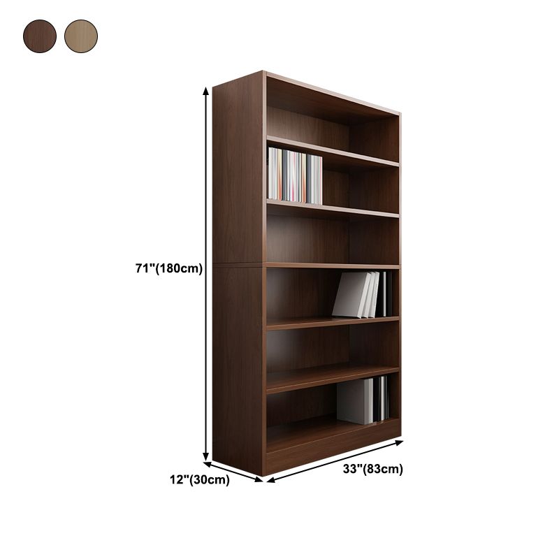 Closed Back Modern Style Bookshelf Wood Bookcase for Office Use Clearhalo 'Bookcases' 'furn' 'furn_bookcases' 'Furniture' 'Office Furniture' 1200x1200_f1c62e1a-ebe8-4c2b-9473-55ff6f2c00a3
