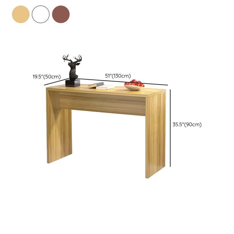 Contemporary Rectangle Double Pedestal Bar Table for Kitchen Dining Room Clearhalo 'Bar Furniture' 'Bar Tables' 'bar_tables' 'furn' 'furn_bar_tables' 'Furniture' 'Kitchen & Dining Furniture' 1200x1200_f1c8436c-8659-4573-9072-9bbd5b104457