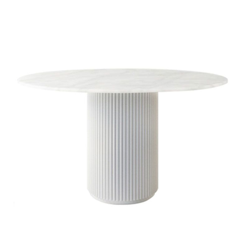 Modern White in Wood Counter Table Round Dining Table for Kitchen Clearhalo 'Dining Tables & Seating' 'Dining Tables' 'dining_table' 'furn' 'furn_dining_table' 'Furniture' 'Kitchen & Dining Furniture' 1200x1200_f1c922f6-6507-4725-869b-bfa31355e691
