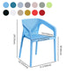 Contemporary Dining Room Chairs Plastic Dining Arm Chair for Home Use (Set of 4) Clearhalo ' kitchen&dining_furn' 'Dining Chairs' 'Dining Tables & Seating' 'dining_chair' 'furn' 'furn_dining_chair' 'Furniture' 'furniture_dining_chair' 'Kitchen & Dining Furniture' 'kitchen' 1200x1200_f1c9c9da-e051-4e41-9b35-7cbdb7fe6ab4