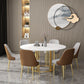 Round Sintered Stone Dining Table Traditional Luxury Dining Table with Gold Base Clearhalo ' dining_table' 'Dining Tables & Seating' 'Dining Tables' 'furn' 'furn_dining_table' 'Furniture' 'furniture_dining_table' 'Kitchen & Dining Furniture' 'kitchen&dining_furn' 'kitchen' 'kitchen_dining_table' 1200x1200_f1cbd5b4-5e7d-455b-a5da-cbae5cbfcf80