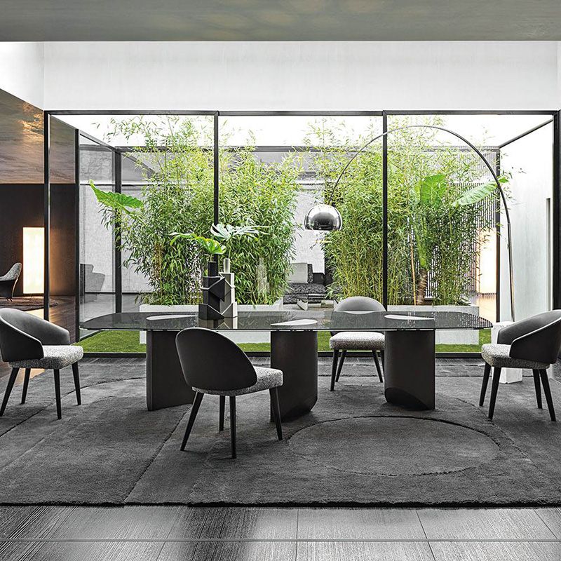 Contemporary Rectangle Shape White Table Standard Sintered Stone Dining Table for Kitchen Clearhalo ' dining_table' 'Dining Tables & Seating' 'Dining Tables' 'furn' 'furn_dining_table' 'Furniture' 'furniture_dining_table' 'Kitchen & Dining Furniture' 'kitchen&dining_furn' 'kitchen' 'kitchen_dining_table' 1200x1200_f1cbf247-ed8f-4477-99ed-504c08ee2081