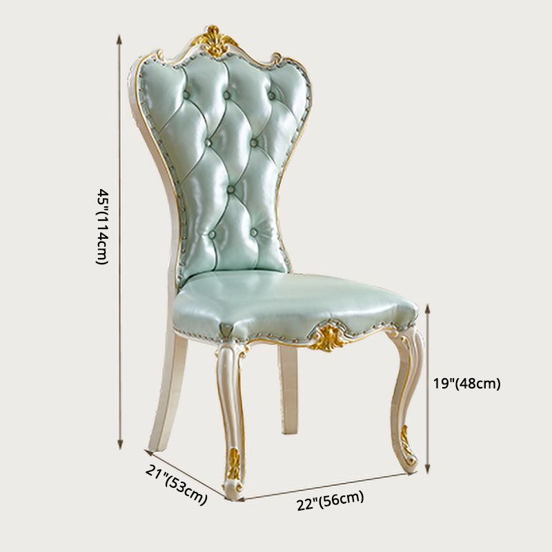 European style Birch Leather Side chair Light color Parsons Dining Chair Clearhalo ' kitchen&dining_furn' 'Dining Chairs' 'Dining Tables & Seating' 'dining_chair' 'furn' 'furn_dining_chair' 'Furniture' 'furniture_dining_chair' 'Kitchen & Dining Furniture' 'kitchen' 1200x1200_f1cc2a3a-7b57-44e2-9b14-7fa1f3a83f4f