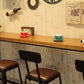 Industrial Bar Table Set  1/5/9 Pieces Rectangle Wood Counter Table with Stools for Bar