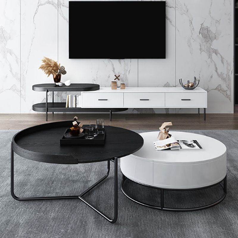 Contemporary Media Console TV Stand Faux Wood TV Stand with Drawers Clearhalo 'furn' 'furn_tv_stands_entertainment_centers' 'Furniture' 'Living Room Furniture' 'TV Stands & Entertainment Centers' 'TV Stands & Media Storage Furniture' 'tv_stands_entertainment_centers' 1200x1200_f1ce5d11-b64f-4bdb-8251-32cc42984cb9