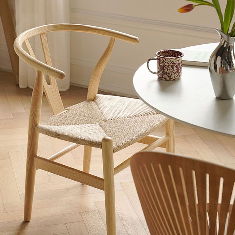Contemporary Wood Dining Room Chair Fork Bone Single Dining Chair for Restaurant Clearhalo ' kitchen&dining_furn' 'Dining Chairs' 'Dining Tables & Seating' 'dining_chair' 'furn' 'furn_dining_chair' 'Furniture' 'furniture_dining_chair' 'Kitchen & Dining Furniture' 'kitchen' 1200x1200_f1d03df8-c73d-4fa8-99c8-2b478a9be658