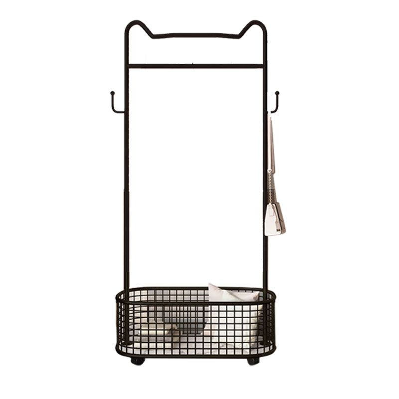 Glam metalen jas hanger vrijstaand scrollwiel ontwerpkast rek voor slaapkamer