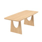 Mesa de comedor de madera rectangular moderna 1/5 piezas de comedor para comedor
