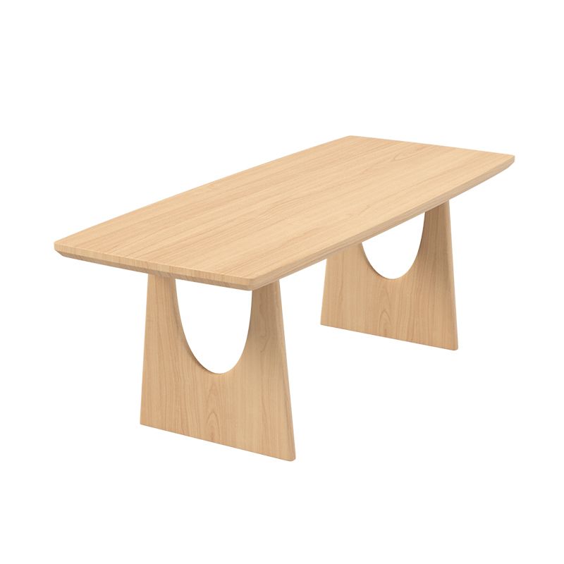 Mesa de comedor de madera rectangular moderna 1/5 piezas de comedor para comedor