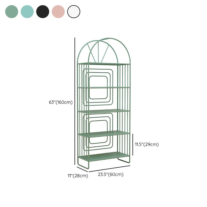 Scandinavische metalen standaard boekenplank open back -boekenkast met planken