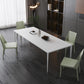 Contemporary 1/2/5 Pieces Furniture Stone Rectangle Dining Chairs Set in White