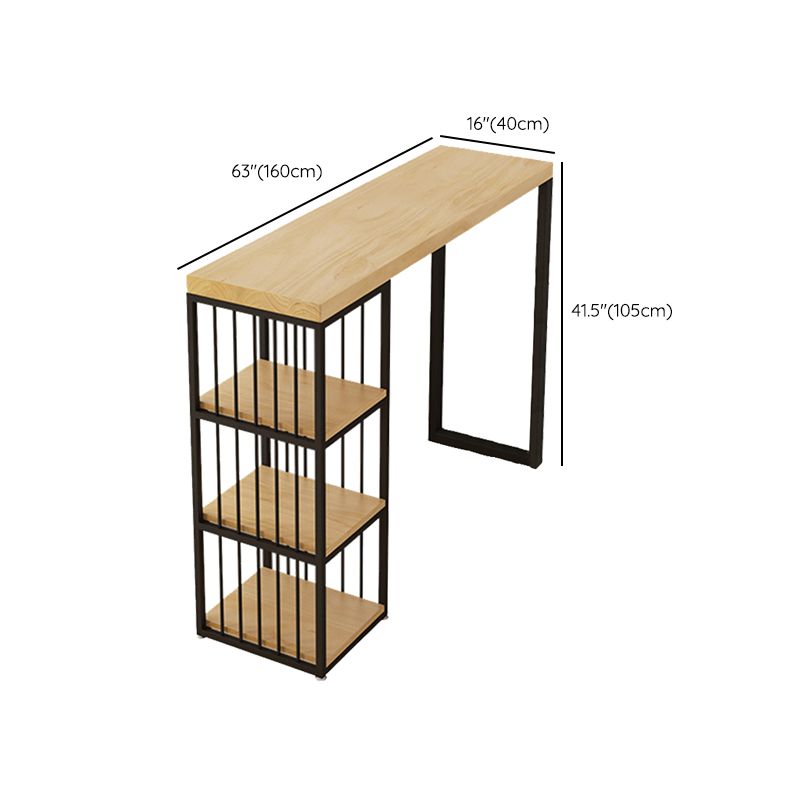 Juego de mesa de bar rectangular moderno, juego de mesa de bar de madera maciza de 1/2/3 piezas