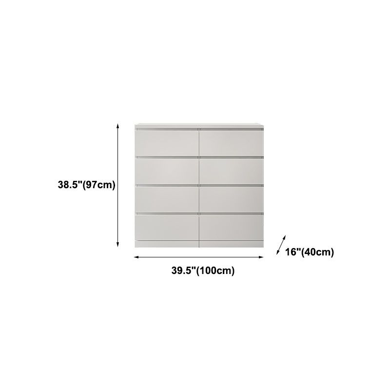 Modern Wood Storage Chest Dresser Horizontal White Dresser for Bedroom Clearhalo 'Bedroom Furniture' 'Dressers & Chests' 'dressers_chests' 'furn' 'furn_dressers_chests' 'Furniture' 1200x1200_f1d36c45-057f-4cd5-87d7-c7b506b6401b