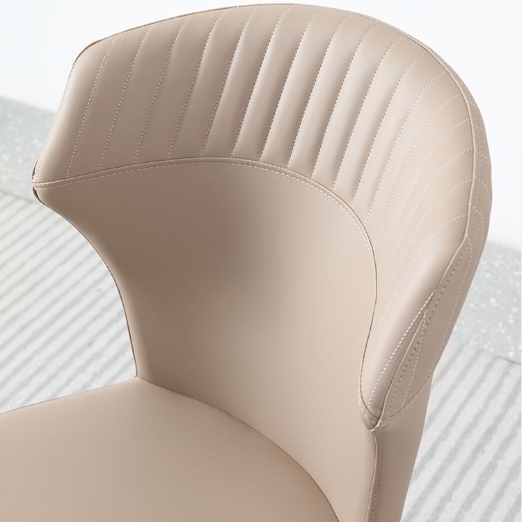 Faux Leather Dining Chairs Wingback Side Chairs with Metal Base Clearhalo 'Dining Chairs' 'Dining Tables & Seating' 'dining_chair' 'furn' 'furn_dining_chair' 'Furniture' 'Kitchen & Dining Furniture' 1200x1200_f1d40ab2-7140-4d1a-a797-129f7f2683c3