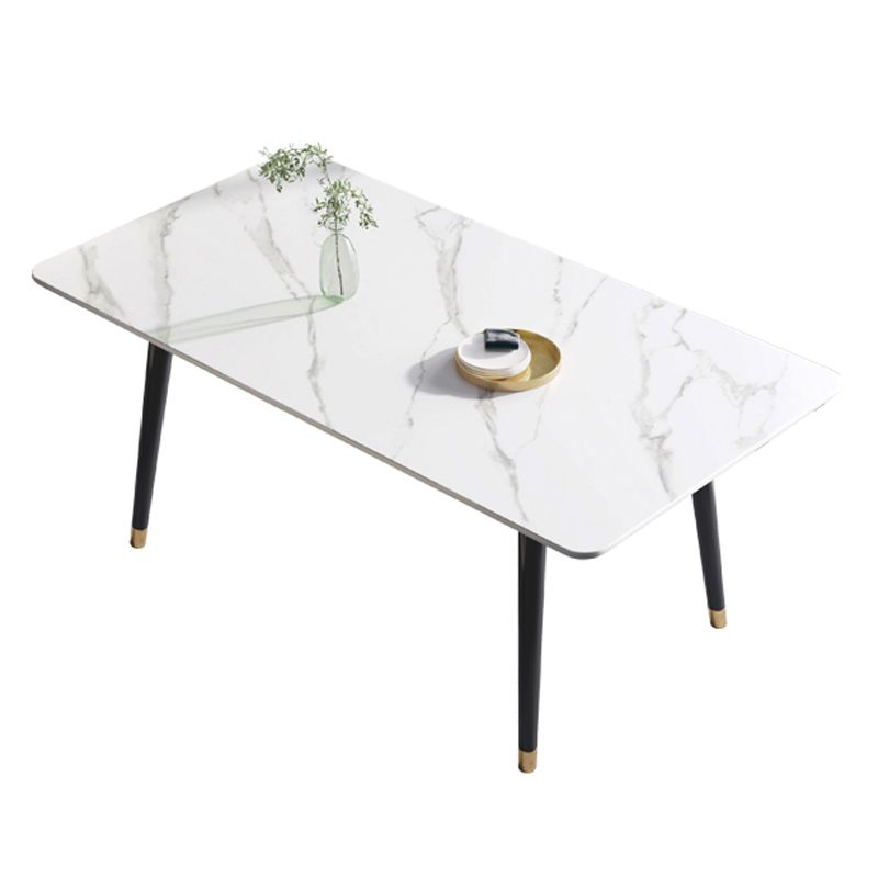 Sintered Stone Dining Table 4 Legs Base Rectangle Table for Home Clearhalo ' dining_table' 'Dining Tables & Seating' 'Dining Tables' 'furn' 'furn_dining_table' 'Furniture' 'furniture_dining_table' 'Kitchen & Dining Furniture' 'kitchen&dining_furn' 'kitchen' 'kitchen_dining_table' 1200x1200_f1d41b5c-c364-42c8-ad83-5b76bfec54dc