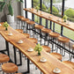 Contemporary Rectangle Bar and Counter Stool Wood Stool with Sled Base Clearhalo 'Bar Furniture' 'Bar Stools' 'bar_stools' 'furn' 'furn_bar_stools' 'Furniture' 'furniture_bar_stools' 'Kitchen & Dining Furniture' 1200x1200_f1d7409b-f85d-442f-8cf1-972bcf84ad81
