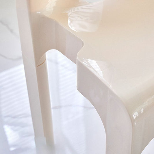 Moderne armloze eetkamerstoel Open Back Side Plastic Chair voor restaurant