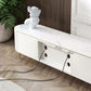 Console multimédia moderne Meuble TV Console de meuble TV en pierre avec 4 tiroirs