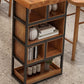 Rectangle Pine Solid Wood Bar Table Industrial Bar Table with Storage Base Clearhalo 'Bar Furniture' 'Bar Tables' 'bar_tables' 'furn' 'furn_bar_tables' 'Furniture' 'Kitchen & Dining Furniture' 1200x1200_f1daa75e-34d8-425c-9840-3fa19f5a423d