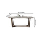 Rectangle Mid-Century Modern Dining Table White Tone Fixed Table with Sintered Stone Clearhalo ' dining_table' 'Dining Tables & Seating' 'Dining Tables' 'furn' 'furn_dining_table' 'Furniture' 'furniture_dining_table' 'Kitchen & Dining Furniture' 'kitchen&dining_furn' 'kitchen' 'kitchen_dining_table' 1200x1200_f1db42df-6c4e-4857-9b60-30e4ea102a71