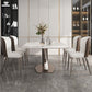 Metal Contemporary Rectangular Table Sintered Stone Dining Table with Pedestal Base Clearhalo ' dining_table' 'Dining Tables & Seating' 'Dining Tables' 'furn' 'furn_dining_table' 'Furniture' 'furniture_dining_table' 'Kitchen & Dining Furniture' 'kitchen&dining_furn' 'kitchen' 'kitchen_dining_table' 1200x1200_f1db4b16-ef6d-4a05-9f66-9e8d7e70a199