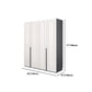 Modern Style Wooden Wardrobe Soft Close Door Wardrobe Closet with Drawer