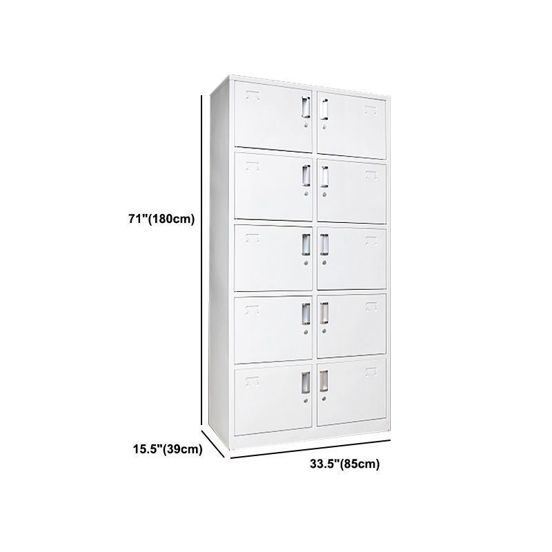 Grijze kast met metalen deur moderne scharnierende deur opbergkast voor thuis