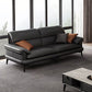 Leather Sofa in Gray Pillow Top Arm Cushions Modern Sofa for Living Room Clearhalo 'furn' 'furn_sectionals' 'Furniture' 'furniture_sectionals' 'kitchen' 'kitchen_sectionals' 'Living Room Furniture' 'Sectionals' 1200x1200_f1ddd460-b36d-4dbd-8b82-9296af1666a5
