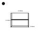 Metal Open Back Bookcase Industrial Etagere Storage Bookshelf