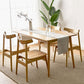 Solid Oak Dining Table Modern Rectangle Dining Table with 4 Natural Finish Legs Clearhalo 'Dining Tables & Seating' 'Dining Tables' 'dining_table' 'furn' 'furn_dining_table' 'Furniture' 'furniture_dining_table' 'Kitchen & Dining Furniture' 'kitchen' 'kitchen_dining_table' 1200x1200_f1de1b2c-257e-470e-9e7b-bff59d1509b8