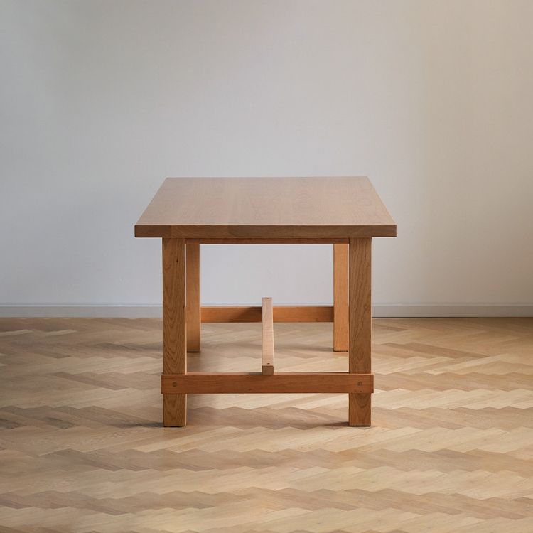 Pine Wood Dining Table Modern Rectangle Table with Trestle Base Clearhalo ' dining_table' 'Dining Tables & Seating' 'Dining Tables' 'furn' 'furn_dining_table' 'Furniture' 'furniture_dining_table' 'Kitchen & Dining Furniture' 'kitchen&dining_furn' 'kitchen' 'kitchen_dining_table' 1200x1200_f1dfbe04-0f05-454a-b7e5-262c528e63f9