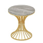 Gold Pedestal Dining Table Modern Style Round Stone Top Table Clearhalo 'Dining Tables & Seating' 'Dining Tables' 'dining_table' 'furn' 'furn_dining_table' 'Furniture' 'Kitchen & Dining Furniture' 1200x1200_f1e18560-8cc9-4fe9-8163-01e69329fd9e