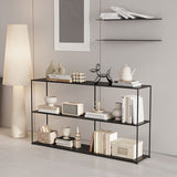 Libreria di libreria orizzontale aperta contemporanea per ufficio