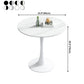 Simplicity Round Dining Room Table Sintered Stone Table with Tulip Base Clearhalo ' dining_table' 'Dining Tables & Seating' 'Dining Tables' 'furn' 'furn_dining_table' 'Furniture' 'furniture_dining_table' 'Kitchen & Dining Furniture' 'kitchen&dining_furn' 'kitchen' 'kitchen_dining_table' 1200x1200_f1e292db-d611-4249-8e54-25cf69a2b8a6