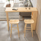 Contemporary Pine Wood Bar Table Original Wood Top 42-inch Height Pub Table Clearhalo 'Bar Furniture' 'Bar Tables' 'bar_tables' 'furn' 'furn_bar_tables' 'Furniture' 'furniture_bar_tables' 'Kitchen & Dining Furniture' 1200x1200_f1e2ba10-0168-45e7-91eb-b07a3ba065a6