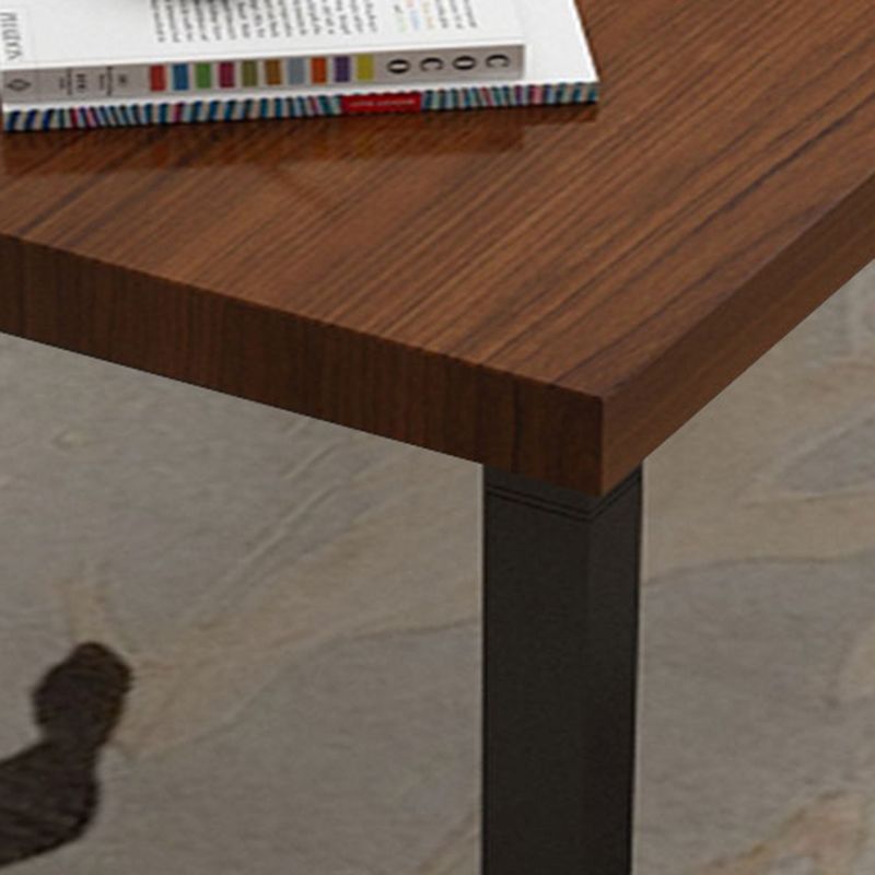 Vast hout rechthoekig kantoor bureau sleeënbasis 29.53 "Tall Writing Desk