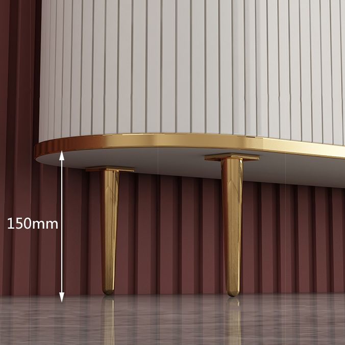 Buffet glam buffet Portes en verre armoires buffet de restauration avec lumières LED